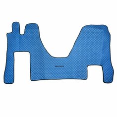 Коврики в салон SHACMAN X6000 с 2023 Синие. Черная строчка. Сделано в России. (27315)