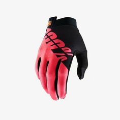 Перчатки 100% ITRACK Black/pink (размер: М)