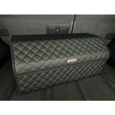 Органайзер в багажник Haval / Хавал / Кофр 70х30х30, сумка, саквояж, ящик, черный с черной отстрочкой Andycar