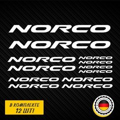 Наклейки Norco 12 штук - Набор наклеек на велосипед Норко Raccons’Shop
