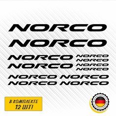 Наклейки Norco 12 штук - Набор наклеек на велосипед Норко Raccons’Shop