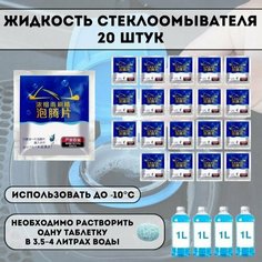 Жидкость стеклоомывателя Luxury Gift 20 штук, зимняя, концентрат