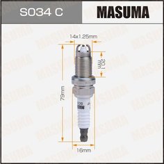 Свеча зажигания Masuma S034C Nickel BKR5EKUC (7273)