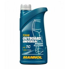 MANNOL Outboard Universal 2T минеральное масло для лодочных моторов 1L 7208/1421, арт. 7208/1421