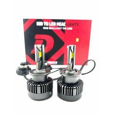 D2S LED 6000k лампы для Mazda 6 GH 2007-2012 / лампочки светодиодные Мазда 6 гш / замена штатного ксенона / комплект 2 шт Lazer&Led