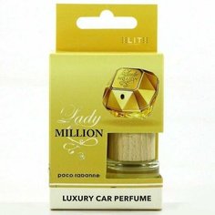 Автопарфюм Elite "Paco Rabanne Lady Million", подвесной, жидкий, 8мл