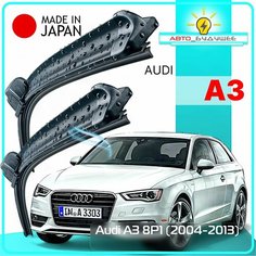 Дворники / Щетки стеклоочистителя бескаркасные Audi A3 / Ауди A3 8P1 2004 2005 2006 2007 2008 2009 2010 2011 2012 2013 Pinch Tab 600-480 Lyn Xauto