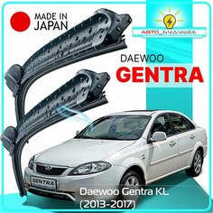 Дворники Daewoo Gentra KL / Дэу Джентра КЛ 2013 / 2014 / 2015 / 2016 / 2017 Щетки стеклоочистителя бескаркасные автомобильные LYNXauto 600мм-400мм к-т 2шт.