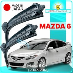 Дворники / Щетки стеклоочистителя бескаркасные Mazda 6 gh / Мазда 6 gh 2007 2008 2009 2010 2011 2012 Крючок 9x3 600-400 Lyn Xauto