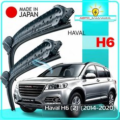 Дворники Haval H6 (2) / Хавал H6 2014 2015 2016 2017 2018 2019 2020 Щетки стеклоочистителя бескаркасные автомобильные LYNXauto 600мм-400мм к-т 2шт.