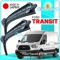 Дворники / Щетки стеклоочистителя бескаркасные Ford Transit 8 / Форд Транзит 8 TTG 2013 2014 2015 2016 2017 2018 2019 2020 2021 Push Button 19mm 700-500 Lyn Xauto