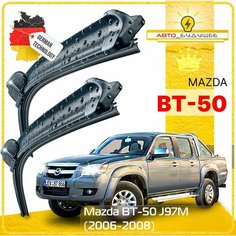 Дворники Mazda BT-50 J97M Мазда ВТ-50 2006 2007 2008 Щетки стеклоочистителя бескаркасные автомобильные 450мм-450мм к-т 2 шт. Sufix