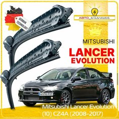 Дворники Mitsubishi Lancer Evolution (10) CZ4A Митсубиси Лансер Эволюшн седан 2008 2009 2010 2011 2012 - 2017 Щетки стеклоочистителя бескаркасные автомобильные 600мм-400мм к-т 2шт. Sufix