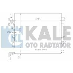 KALE 378000 Радиатор кондиционера для а/м Land Rover Discovery (04-)/(09-)/Range Rover Sport I (05-) 2.7TD паяны ()