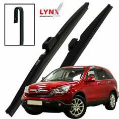 Дворники Honda CR-V (3) RE / Хонда ЦР-В 2007 2008 2009 2010 Щетки стеклоочистителя зимние LYNXauto к-т 2шт, 650мм-400мм