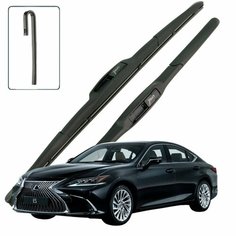 Дворники Lexus ES250 (7) XV70 Лексус ЕС250 2018 2019 2020 2021 Щетки стеклоочистителя гибридные ОЕМ для автомобиля LYNXauto 650мм-450мм к-т 2шт.