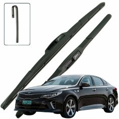 Дворники Kia Optima (4) JF / Киа Оптима 2016 / 2017 / 2018 Щетки стеклоочистителя гибридные ОЕМ для автомобиля LYNXauto к-т 2шт, 650мм-450мм