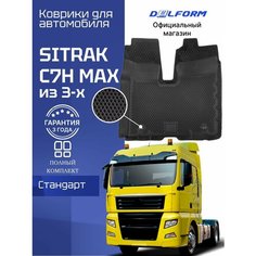 Коврики для автомобиля Ситрак С7Н МАХ , SITRAK C7H MAX с бортиками, эва, eva Delform