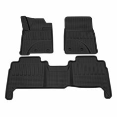 Коврик салонный полиуретановый (черный) для Toyota Land Cruiser 200 (15-21) (Борт 4см) Rezkon