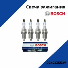 Свеча зажигания BOSCH (1шт) для TOYOTA тойота Corola Корола Prius Приус RAV 4 Рав 4 Yaris Ярис // OEM: 0242135529 Иридиевые