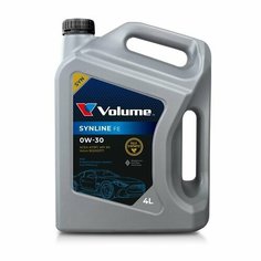 Масло моторное Volume SYNLINE FE 0W-30 API SP, ACEA A7/B7, синтетическое, VL72414, 4 л