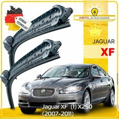 Дворники Jaguar XF (1) Х250 Ягуар Икс Эф 2007 2008 2009 2010 2011 Щетки стеклоочистителя бескаркасные автомобильные 600мм-480мм к-т 2шт. Sufix