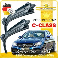 Дворники Mercedes-Benz C-Class (4) S205 Мерседес С-класс универсал 2014 2015 2016 2017 2018 Щетки стеклоочистителя бескаркасные автомобильные 550мм-550мм к-т 2шт. Sufix