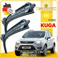 Дворники Ford Kuga (1) CBV Форд Куга 2008 2009 2010 2011 2012 2013 Щетки стеклоочистителя бескаркасные автомобильные к-т 2шт, 600мм-430мм Sufix