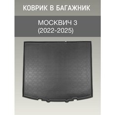 Коврик в багажник Москвич 3 (2022-2025) / коврик багажника москвич 3 Sei Ntex