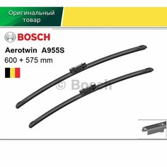 Щетки стеклоочистителя Bosch 3397118955 (A955S), для BMW, графитовое покрытие, 60 см, Крепление Top lock