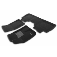 Коврики текстильные 3D Euromat для HAVAL F7 II 4x4 (с 2024 г.) (3Д Евромат для Хавал Ф7 2025 полный привод), с полиуретановым подпятником, черные