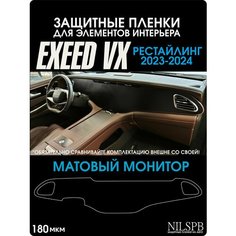 Exeed VX Rest 2023-2024 | Матовая защитная пленка на монитор | Эксид ВХ Рестайлинг | NILSPB/НИЛСПБ