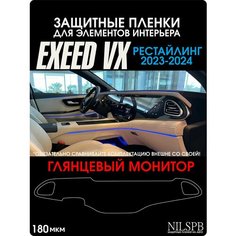 Exeed VX Rest 2023-2024 | Глянцевая защитная пленка на монитор | Эксид ВХ Рестайлинг | NILSPB/НИЛСПБ