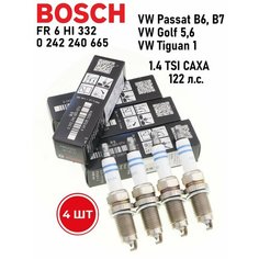Свечи зажигания BOSCH 0242240665 FR6HI332 VAG 1,4 TSI CAXA 122 лс 101905626