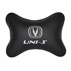 Подушка на подголовник автомобильная черная экокожа CHANGAN UNI-S Vital Technologies