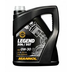 Масло моторное MANNOL Legend 504/507 0w30 SN C3 5л синтетическое