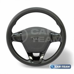 Руль Веста на Приору адаптированный, вставки черный лак рулевое колесо в сборе для Лада Приора Нет бренда