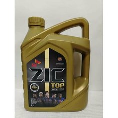 Моторное масло ZIC TOP синтетическое 5W-30, 4 л, артикул 162681