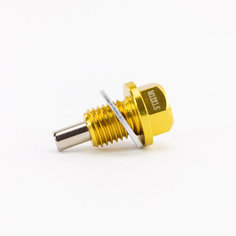 Сливной болт масла с магнитом CNC М12 х 1.5 Gold для питбайка JMC Parts