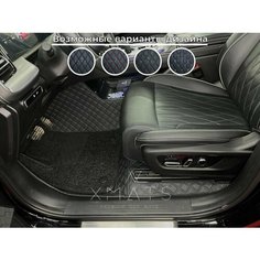 3D коврики из экокожи для GAC GS8 на 2 ряда (2 п-е 07.2023 - н. в.) / 3Д коврики из экокожи для ГАК ГС8 на 2 ряда (2 п-е 07.2023 - н. в.) Xmats