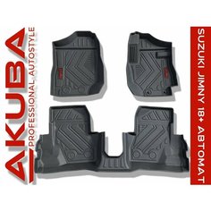 Автомобильные 3D коврики серия STRONG от AKUBA на Сузуки Джимни(JIMNY) 2018-н. вр. правый руль