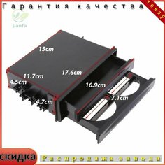 Подстаканник и ящик для хранения в автомобиль, выдвижной, универсальный, черный Нет бренда