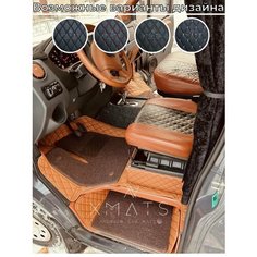 3D коврики из экокожи для Gazelle Next (Ручка КПП в полу) (1 п-е, 2013 - н. в.) / 3Д коврики из экокожи для Газель Next (Ручка КПП в полу) (1 п-е, 2013 - н. в.) Xmats