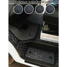 3D коврики из экокожи для Gazelle Next (КПП Джойстик) (1 п-е, 2013 - н. в.) / 3Д коврики из экокожи для Газель Next (КПП Джойстик) (1 п-е, 2013 - н. в.) Xmats