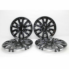 Колпаки R15 Lada Vesta, чёрный лак, 4 шт. Нет бренда