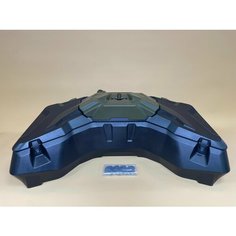 Кофр GKA C405 для квадроцикла c быстросъемными креплениями CF Moto, Segway (линки), хаки канистрой 7л и быстросъемным креплением канистры