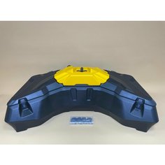 Кофр GKA C405 для квадроцикла c быстросъемными креплениями CF Moto, Segway (линки), жёлтой канистрой 7л и быстросъемным креплением канистры