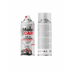 Лак "MobiCAR" 1K (520 мл) бензостойкий, бесцветный глянцевый (аэрозоль)