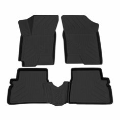 Коврики салона для Hyundai Getz 2002-2011 / Хендай Гетц Rezkon