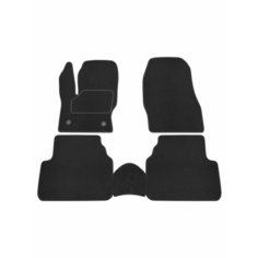Коврик салонный ворсовый (черный) для Ford Kuga II (12-19) Rezkon